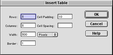 Insertar tabla