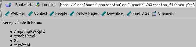 Figura 5: Datos del fichero recibido