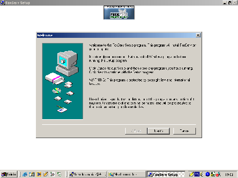 Figura 2.1: Bienvenida de FoxServ