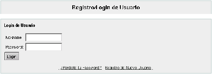 Figura 5.1: Entrada de Usuarios