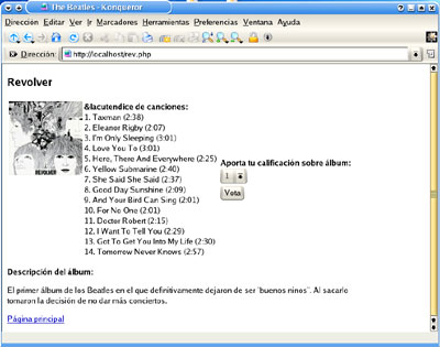Figura 6. P�gina rev.php, creada usando una plantilla lista