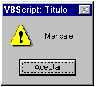 MsgBox vbexclamation