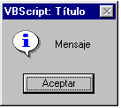MsgBox vbinformation